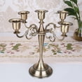 thumbnail image 2 of Candelabro europeo de tres cabezas, adornos de cinco cabezas, accesorios de boda románticos vintage, cenas a la luz de las velas, decoración del hogar en restaurantes, 2 of 5