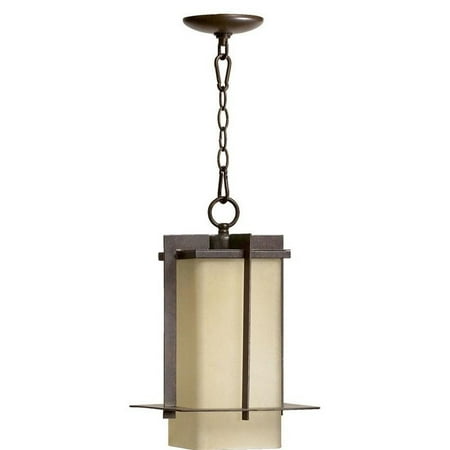 Quorum McKee 1 Light Outdoor Pendant in Toasted Sienna