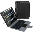 thumbnail image 1 of Nillkin iPad Pro 11 inch (M5, 2025/M4,2024) Case with Detachable Keyboard, Magic Trackpad, 7 Colors Backlit, Portrait/Landscape Modes, Rugged Keyboar, 1 of 8