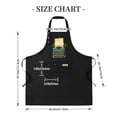 thumbnail image 4 of Vintage Typewriter Design Adjustable Bib Apron - 2 Pack with 2 Pockets Teal Color Perfect for Cooking & Chef Use for Men & Women, 4 of 5