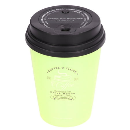 

USB Humidifier 300ml Capacity Light Weight Small Humidifier Highly Durable For Car For Home For Office Green