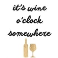 thumbnail image 3 of Hambly, Anna 20x20 Black Modern Framed Museum Art Print Titled - Wine Sentiment V, 3 of 5