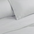thumbnail image 5 of 1500-Thread Count 100% Egyptian Cotton Deep Pocket Solid Bedding Sheets & Pillowcases, 4-Piece Set by Blue Nile Mills - California King, Platinum, 5 of 8