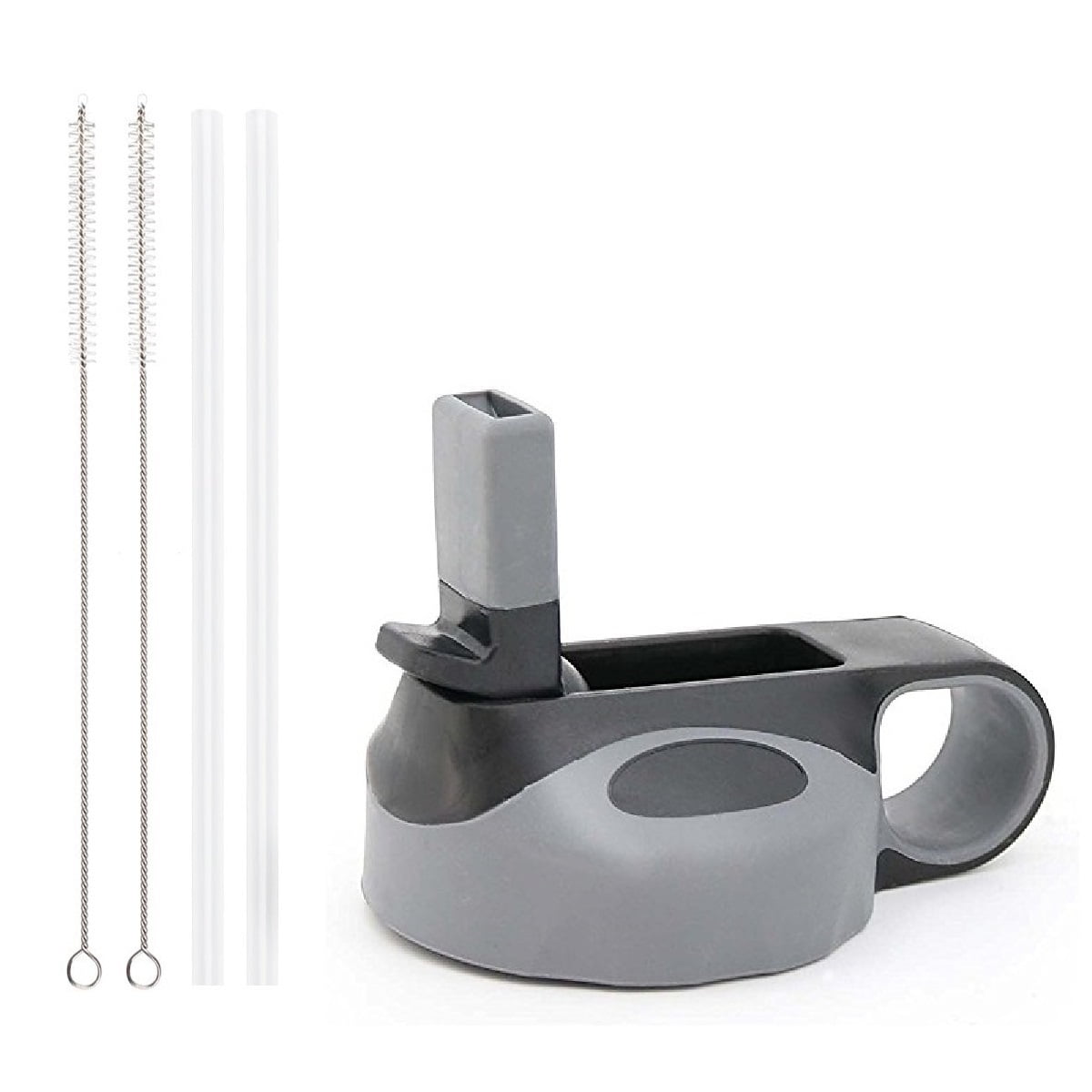 hydro flask with straw black