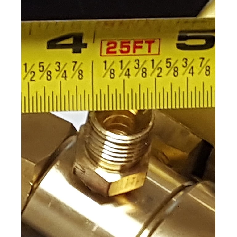 Acetylene Regulator Adapter – CGA520 B Tank To CGA200 Cylinder, Brass Fitting For Welders