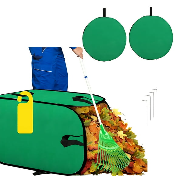 tamizeot 2 for Leaf Collector, Lawn And for Leaf Yard Waste Capacity, Easy To Use, Pre-Folded, Suitable For Bags, Lawn Debris Bags