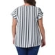 thumbnail image 3 of Blusa de talla grande para mujeres Agnes Orinda, con estampado floral bohemio, cuello redondo y mangas con volantes, 3X blanca, 3 of 6