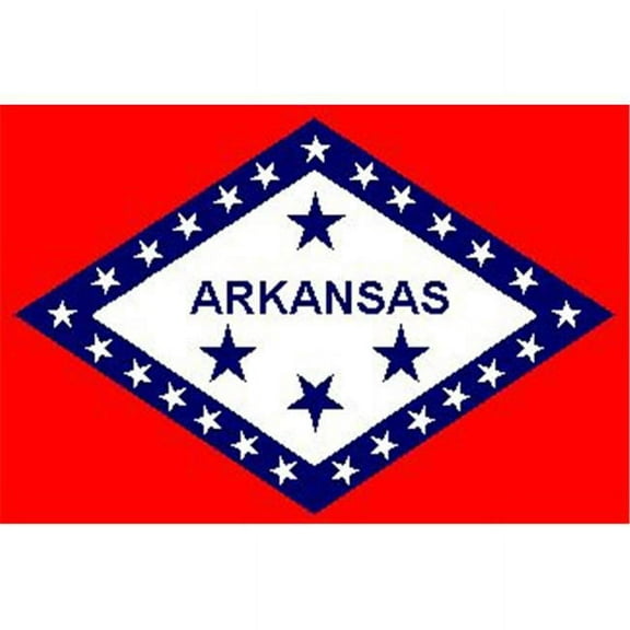 Annin Flagmakers 140381 6 ft. X 10 ft. Nyl-Glo Arkansas Flag