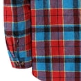 thumbnail image 6 of Admvng Mens Hooded Checkered Long Sleeve Shirt Casual Sportswear Top, 6 of 6