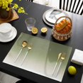 thumbnail image 4 of Sage Green Ombre Placemats Set of 2, Farmhouse Sage Green Ombre Washable Wipeable Table Mats for Dining Tables, Indoor Outdoor Kitchen Place Mats for Holiday Party Table Decor, 4 of 9