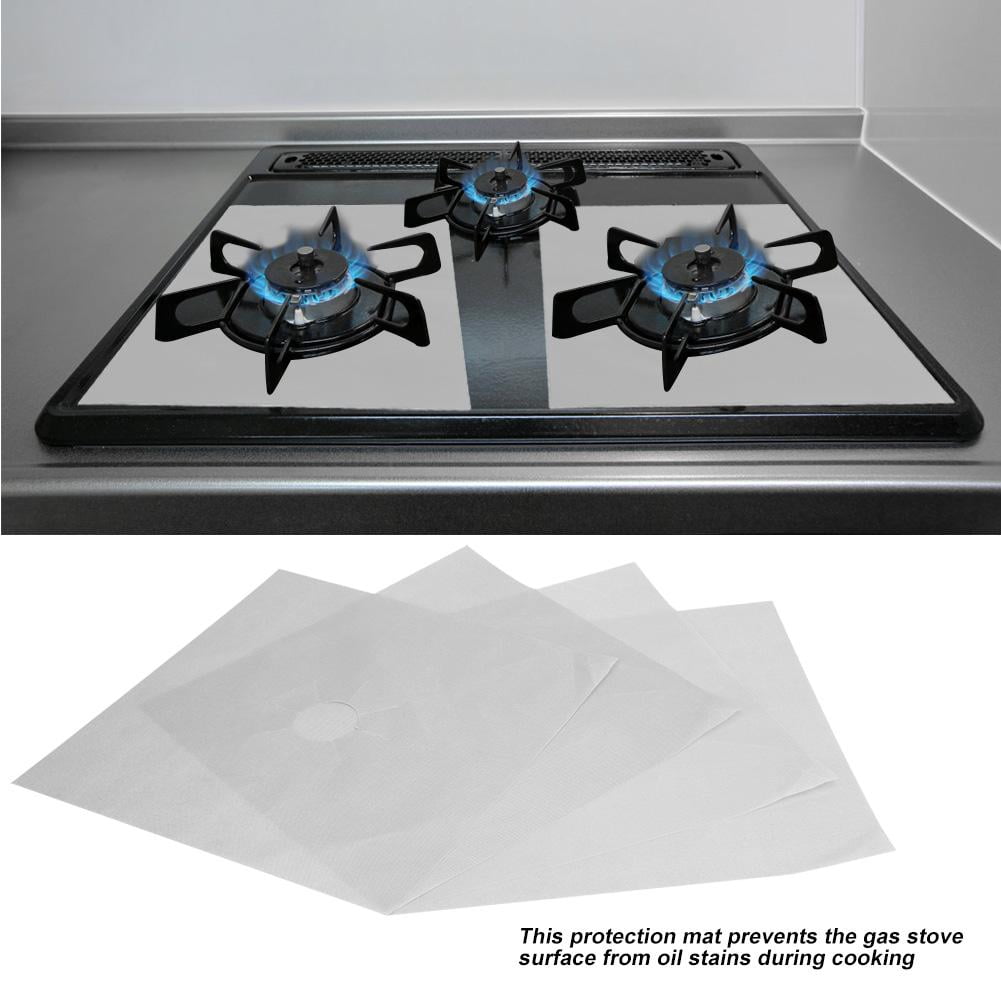 Mgaxyff Gas Stove Burner Covers, Gas Range Protector, 4Pcs Gas Range