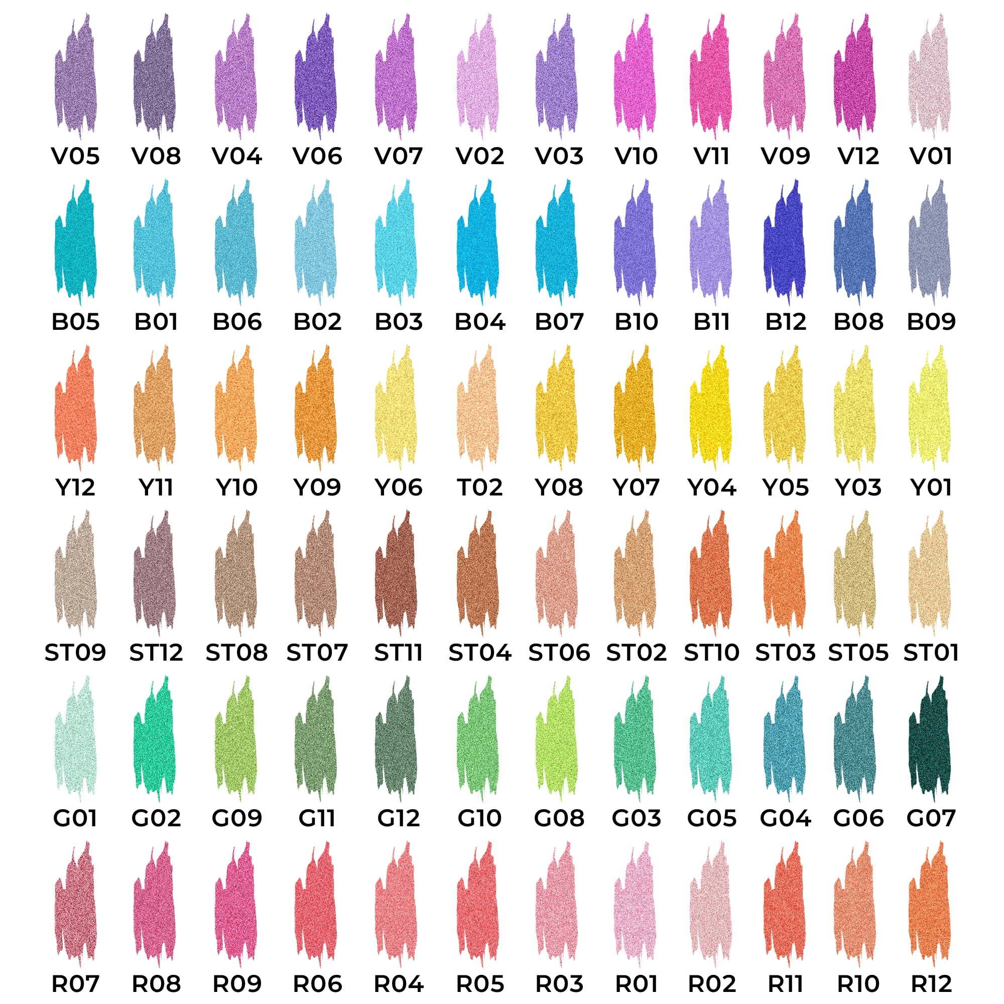 Retractable Glitter Gel Pens,72 Colors Large Capacity Multicolor Glitter Metallic Gel Ink Pens, 1 mm Fine Point Smooth Writing Color Pens for Adult Coloring Book Note Taking Aesthetic Art Supplies