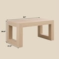 thumbnail image 5 of S-HOME Farmhouse Kitchen Dining Table for 4-6 People, Wood Finish, Sturdy MDF Trim, Easy Assembly  (excluding chairs), 5 of 9