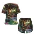 thumbnail image 5 of Lsque Charming Garden Patio Women's Short-Sleeved Pajama Set - 2 Piece Soft and Lightweight Sleepwear Set-XX-Large, 5 of 9