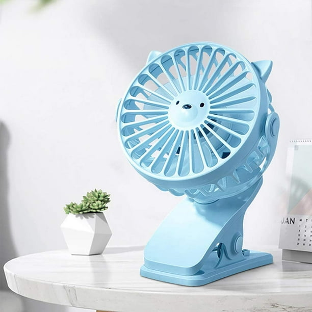 Ventilateur de bureau, mini ventilateur portable à clip, ventilateur  électrique pliant avec clip pour bureau à domicile (bleu S)