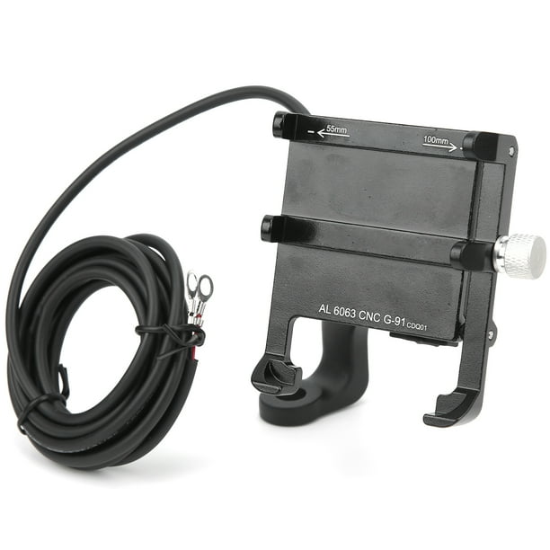 Soporte de navegación para bicicleta soporte para teléfono móvil Electromobile soporte para teléfono negro para bicicleta para bicicletas de carretera de Motocross al aire ANGGREK Otros