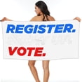thumbnail image 2 of Registrarse Mostrar Votar Toalla de playa Toallas de baño de microfibra Manta de playa suave Para desfile Natación Yoga Mujeres Hombres, 2 of 5