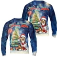 thumbnail image 3 of Merry Christmas and Happy New Year Santa Collie Holiday Xmas Winter 2025 All Over Print 3D Sweatshirt Unisex Merch Collie Dog Lover Gifts Idea - 00024, 3 of 6
