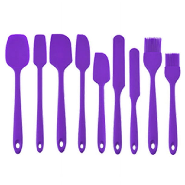 Utensilios de cocina Herramientas para hornear Utensilios de cocina de silicona en crema Juego de 9 Utensilios de cocina Cuchilla raspadora para pasteles