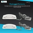thumbnail image 7 of MARINE CITY Quick Release Snap Davits Set  304 Stainless Steel, 150 lb Lifting Capacity, Includes Mounting Hardware & White Handle Pads For yachts & Boats Pack of 2, 7 of 7