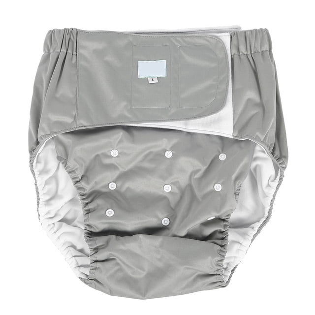 Pantalons d'Incontinence, Réutilisables pour Adultes, Ajustables pour Patients Femmes Hommes 501 Gris