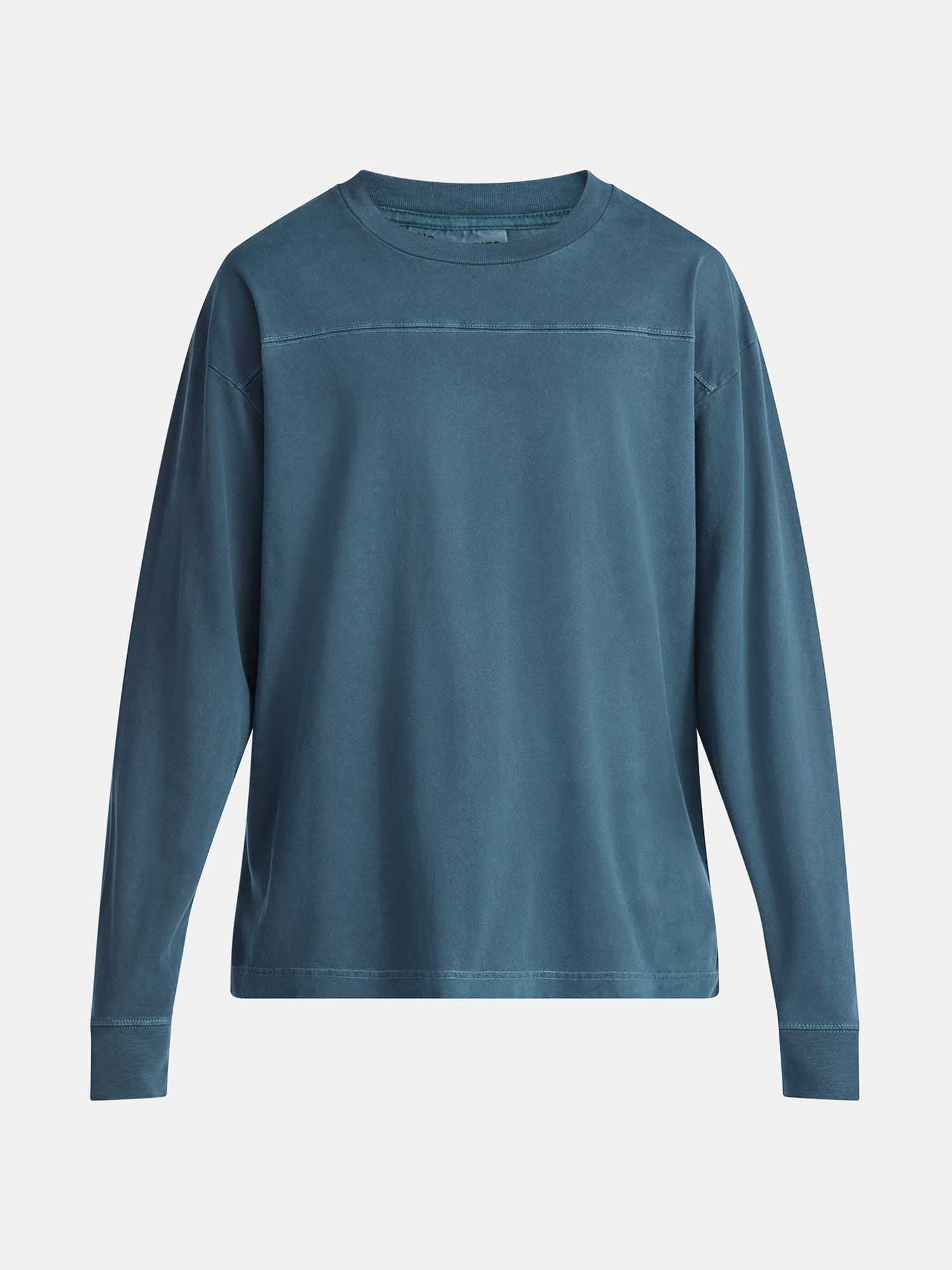 No Boundaries Cotton Washed Tee with Long Sleeves, Men's & Big Men's