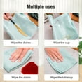 thumbnail image 6 of Snmubt Fine Fiber Cleaning Cloth for Wiping Glass Towels Kitchen Dishwashing Cloth Absorbent and Not Easily Shedding Hair Multifunctional Scouring Pad (Green, Cloth), 6 of 6