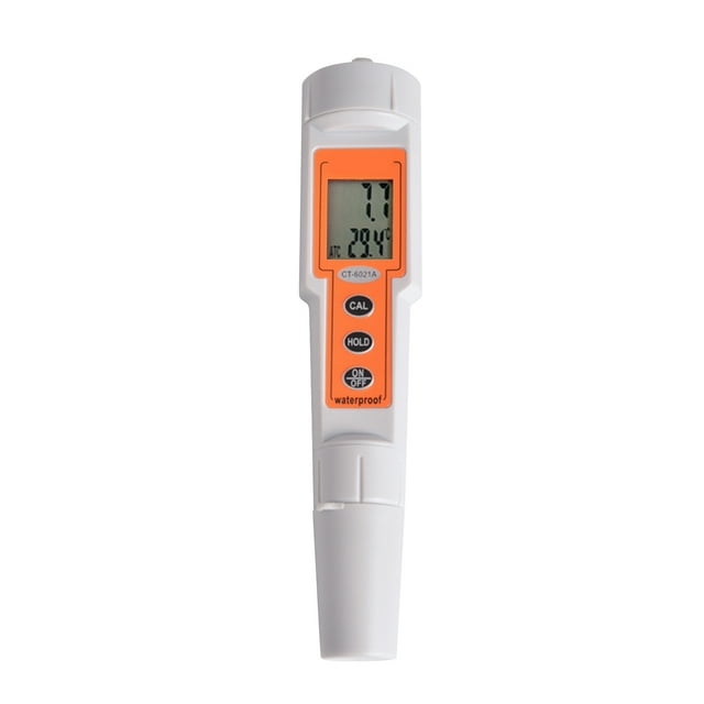 Probador de pH Irfora Medidor de temperatura del probador de PH del agua digital LCD con ATC Monitor de calidad del agua portátil Analizador de alcalinidad de acidez para piscina de agua potable Labor Irfora Probador de pH