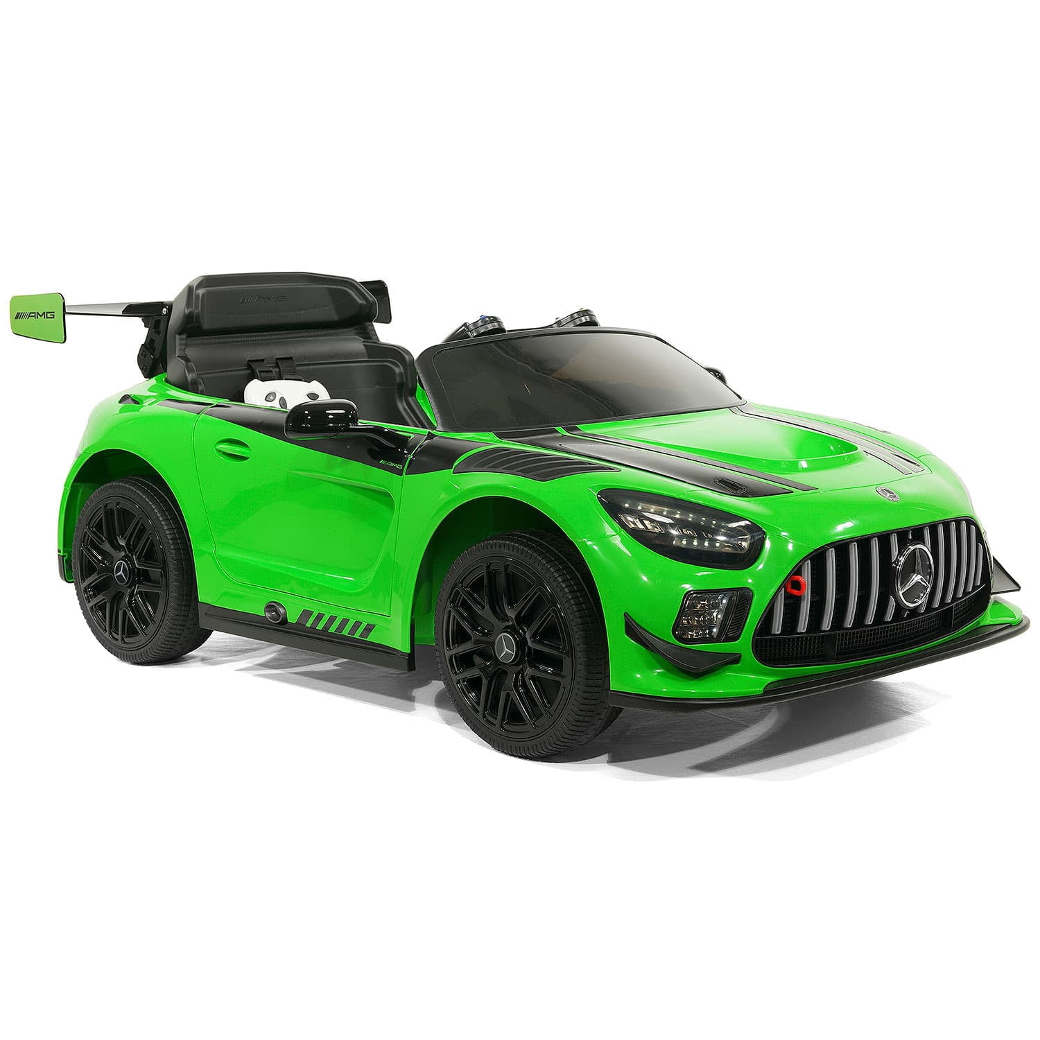 Mercedes AMG GT3 EVO 12V Kids Ride-On Car with R/C Parental Remote (Green)