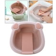 thumbnail image 5 of Convenient Washtub Small Delicate Articles Non Slip Cute Washboard Basin for Pink, 5 of 8