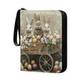 thumbnail image 2 of Game Card Storage Bag Collectible Trading Card Albums The 4-Pocket Card Binder With 50-Page Sleeve Can Hold 400 Game Cards The Three Easter Rabbits, 2 of 6