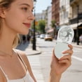 thumbnail image 3 of BotaniNest Portable Transparent Folding Fan Lightweight And Fits Easily In A Ergonomic Design For Effortless Grip., 3 of 6