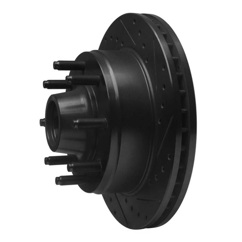 Dynamic Friction Company 633-54106R DFC Brake Rotor - Drilled And Slotted - Black