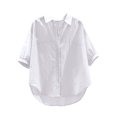 thumbnail image 2 of Yuwull Tops For Women Going Out Tops Women'S Summer Loose Solid Short-Sleeved V-Neck Top/Shirt Ladies Tops And Blouses On ClearanceXXXL(3XL), 2 of 6