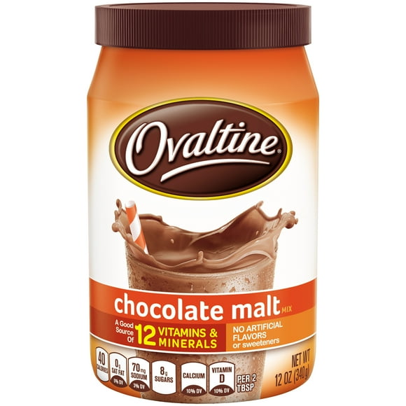 Nestle Ovaltine Malt au Chocolat, Pots de 12 Onces (Lot de 6)