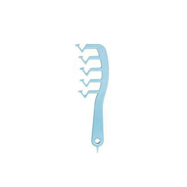 Z Shape Hair Comb Plastic Portable Detangling Combs Hair Styling Tool for Beauty SalonBlue