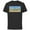 Black, variant on The Simpsons Isle Style Beach Surfing Bart and the Crew - Short Sleeve Cotton T-Shirt for Adults - Customized-Black