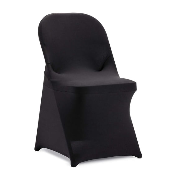 Stretch Spandex Folding Chair Cover for Wedding Party Dining Banquet Event (Purple,12pcs)