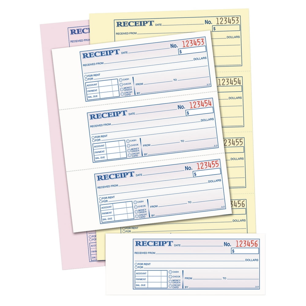 TOPS 100 Set Receipt Book, Carbonless