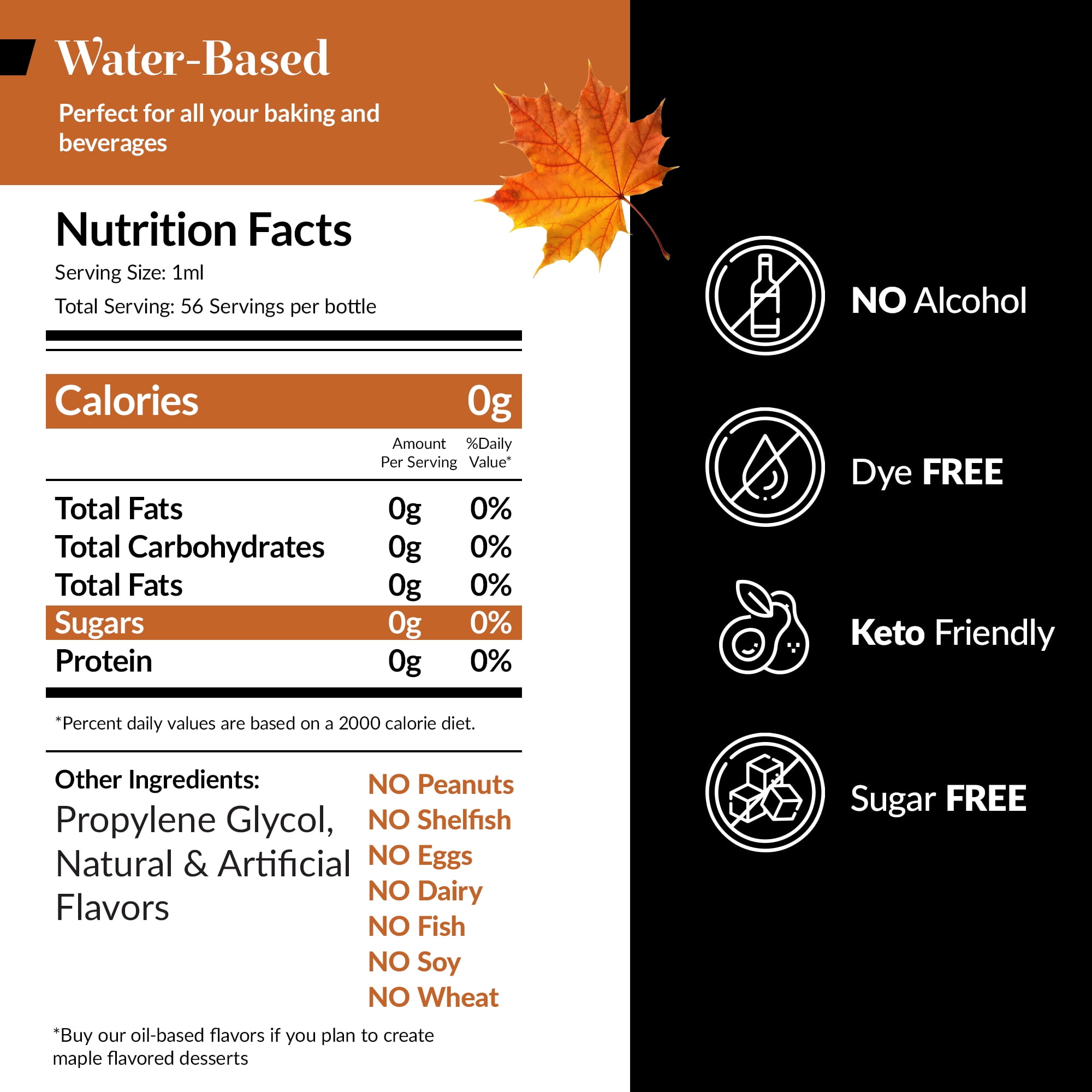 Dolce Flav - Maple Extract Water Soluble 8 oz