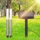 thumbnail image 3 of Lámpara de césped impermeable con luz LED de tierra con energía Solar de 5 uds para jardín al aire libre, patio y carretera, 3 of 8