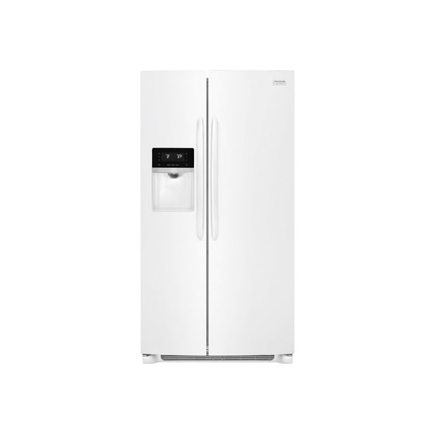 Frigidaire Fgss2635tp Refrigerator Freezer Side By Side With Water Dispenser Ice Dispenser Freestanding Width 36 In Depth 33 4 In Height 69 9 In 25 6 Cu Ft White Walmart Com Walmart Com