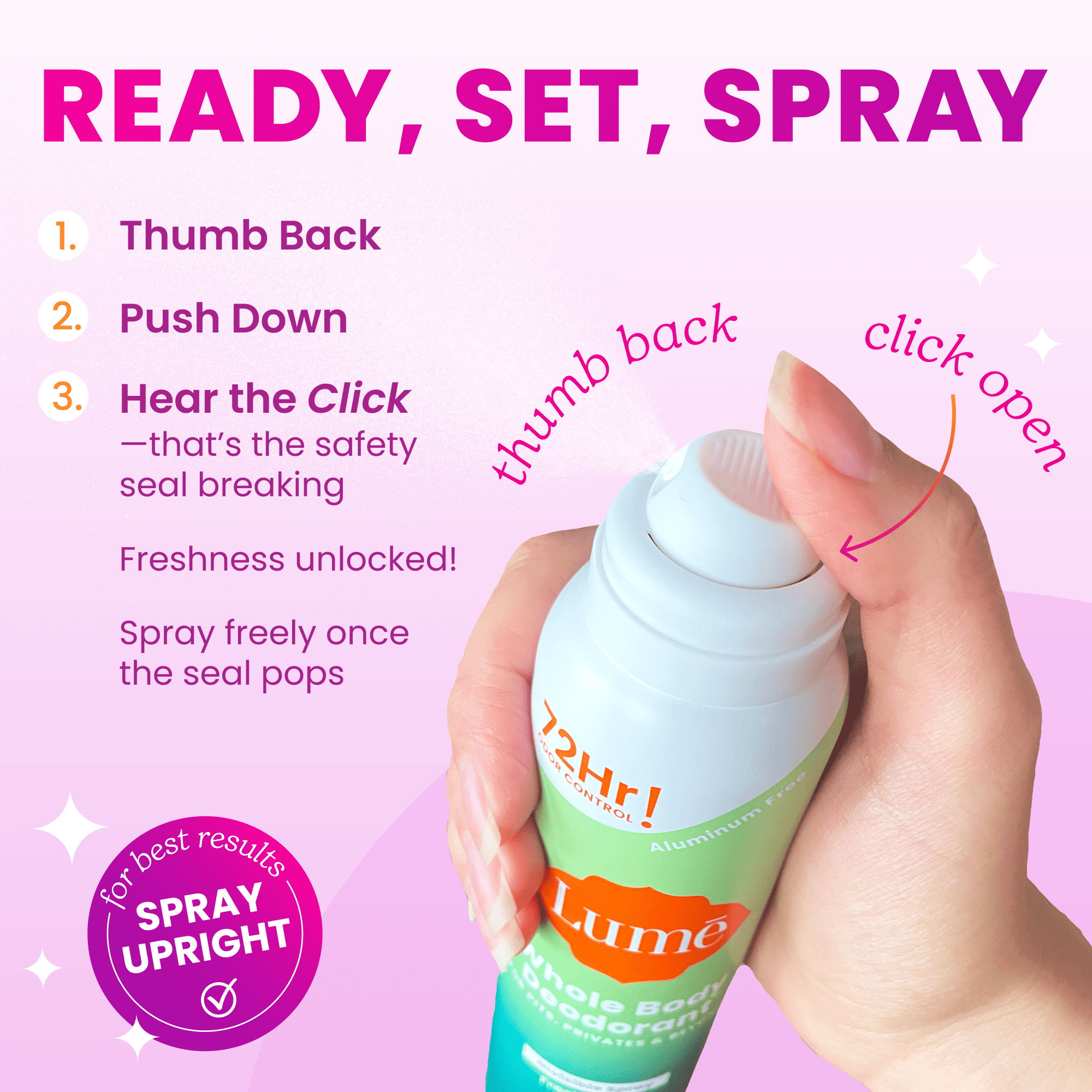 Lume Whole Body Women’s Deodorant - Invisible Spray - Aluminum Free - Vanilla Bliss - 3.6 oz