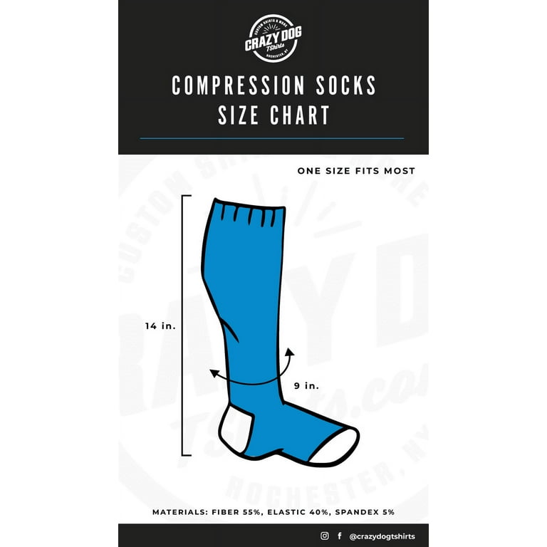 Unisex Deez Nuts Funny Chirstmas Gift Compression Socks for Women