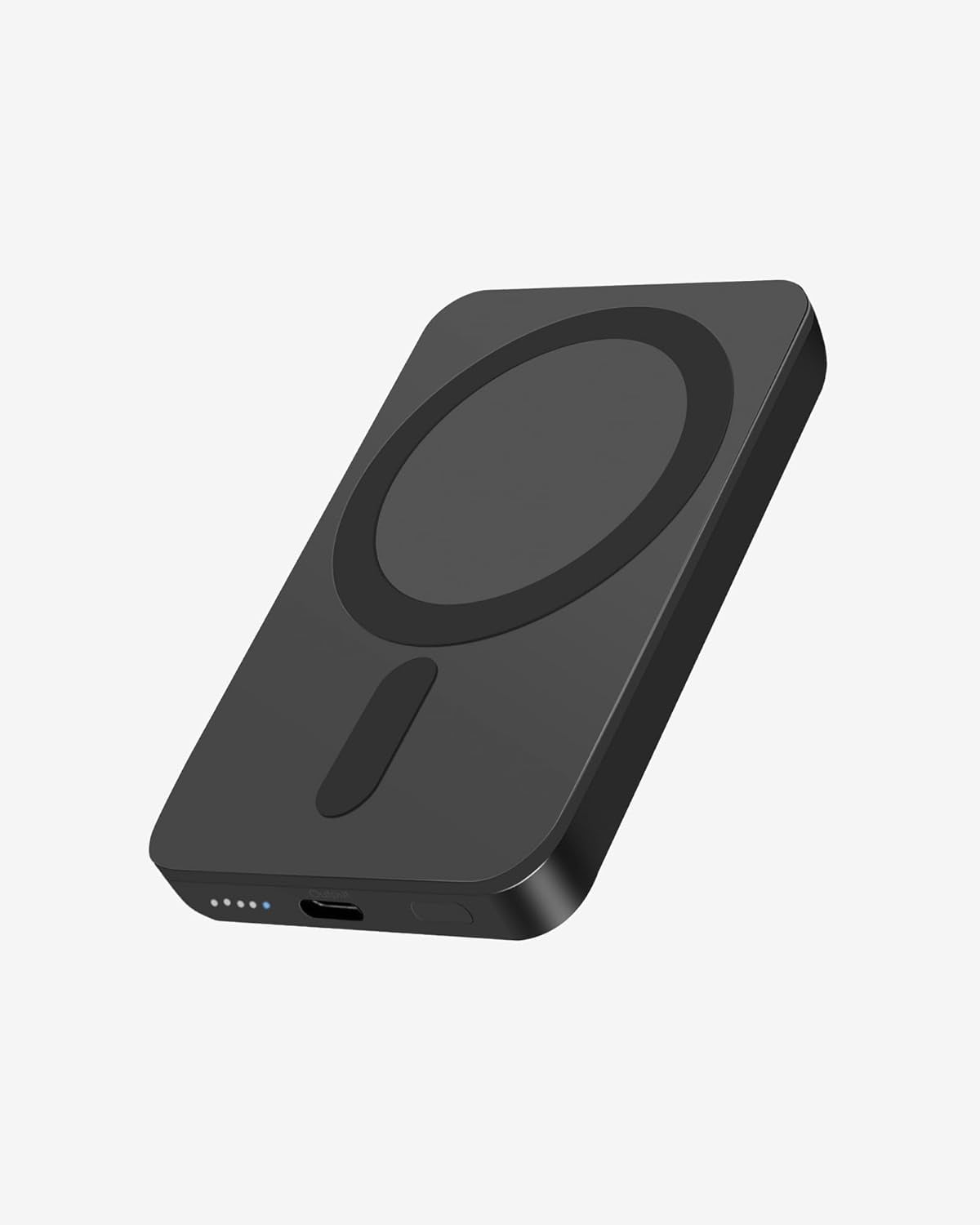 MHAWBL-Mini MagSafe-Compatible Portable Charger, 5000mAh 5W Compact Magnetic Power Bank for iPhone 16/15/14/13/12, 12W USB-C Charging Battery Pack