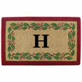 thumbnail image 1 of Nedia Home O2252H 22 x 36 Po Tapis de Coco Robuste - Houx Ivoire Bord Monogrammé H, 1 of 2