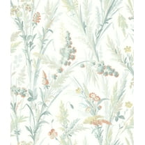 Chesapeake Hillaire Teal Meadow Wallpaper