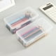 thumbnail image 5 of Estuche para lápices VALSEEL de gran capacidad, de plástico, apilable, translúcido, transparente, organizador de suministros de oficina, para bolígrafos de gel, borradores, cintas, bolígrafos,, 5 of 8