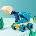 thumbnail image 4 of Juguetes de camiones de dinosaurios extraíbles, , coches de camiones de construcción, para pequeños, y Azul Macarena Camión de dinosaurios, 4 of 8