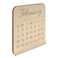thumbnail image 3 of February Calendar Wood Cutouts 23-inch, 1/8 inch Thick, Pack of 1 Valentines Crafts for Gifts and Décor, by Woodpeckers, 3 of 5